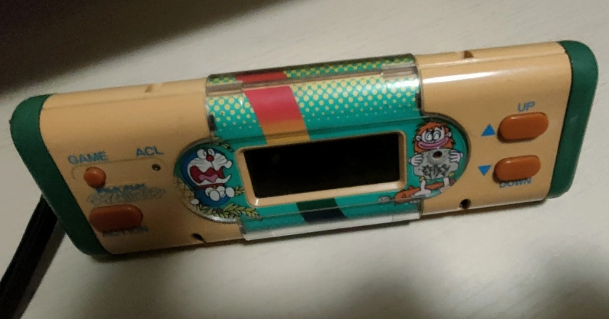 ドラえもんゲームウォッチ「おもしろさんかくタイムマシン」の本体