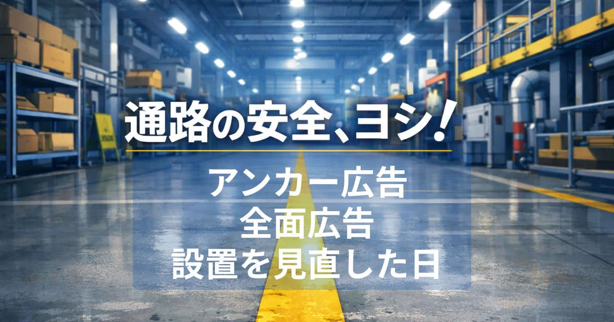 アンカー広告 全面広告 設置を見直した日
